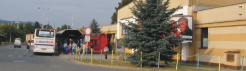 autobusová stanica v Rožňave