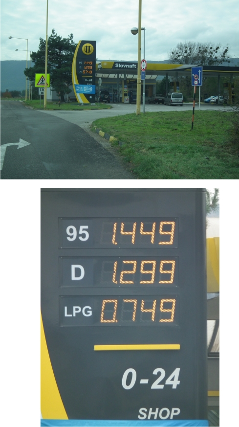 ceny benzínu