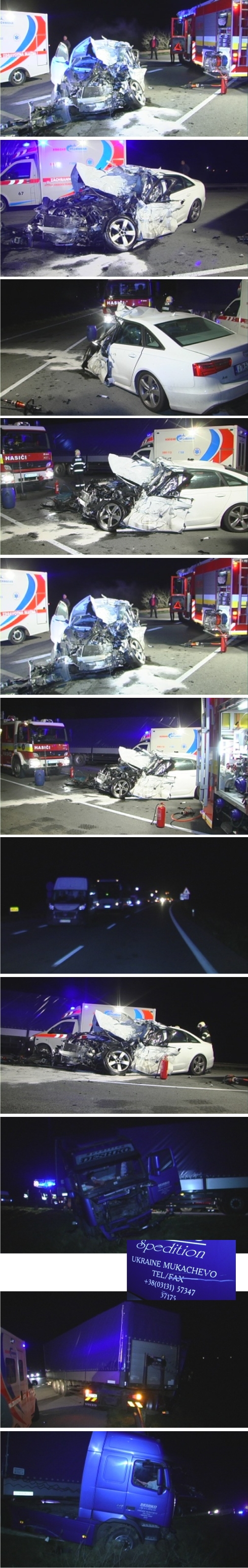 Kamió sa zrazil s Audi, jeden muž zahynul, tragická nehoda